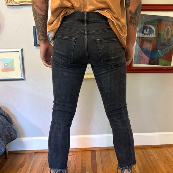 TOM FORD Slim Black Ankle Jeans W/Raw Hem - 4 (3 hidden) Buttons - Picture 10 of 10